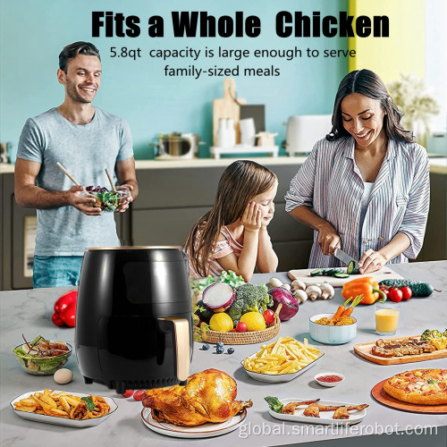 4.5L-8L Air Fryer Green/Black Option 6L Multifunction Air Fryer Manufactory